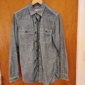 J crew Japanese Chambray button shirt size xs